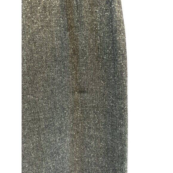 Rebecca Taylor Women's Gray Wool Silk Blend Cropped Wide Leg Pants Size 10 - Picture 4 of 8